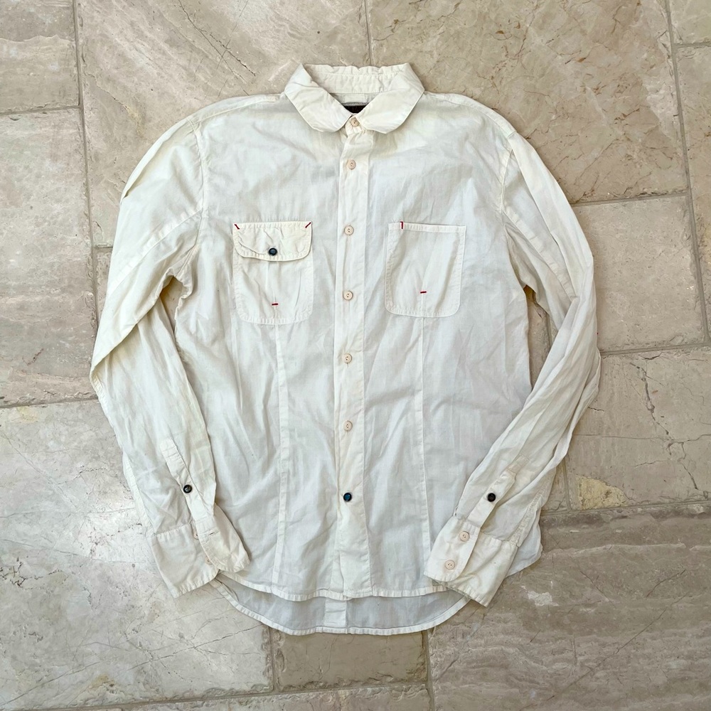 Vintage Red Cotton Shirt